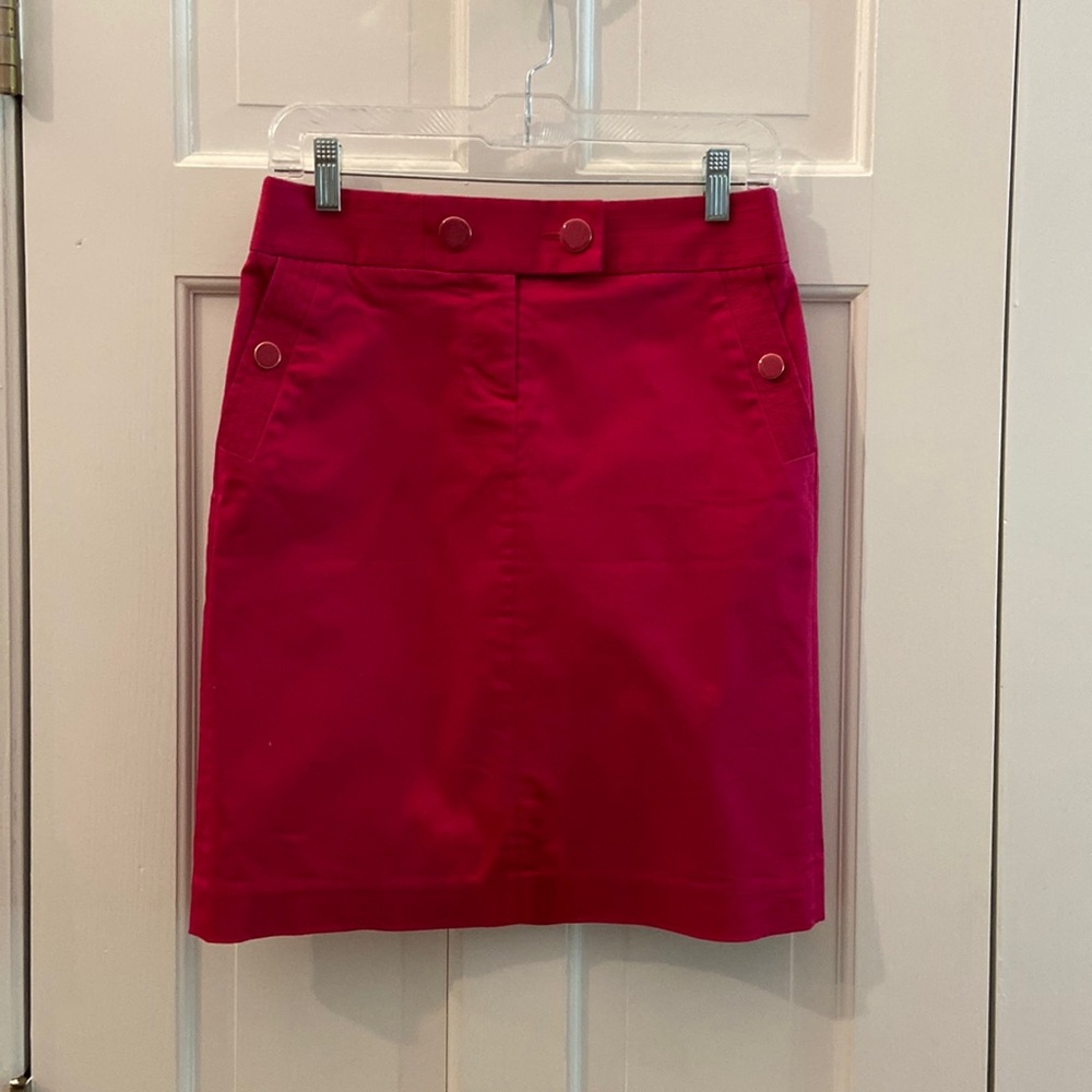 J Crew fuchsia cotton Skirt size 2